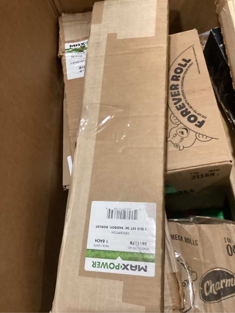 Condition photo showing Good Condition for maxpower 561157b 2 blade set for 36" exmark, bad boy and snapper mowers, replaces oem numbers 038-30