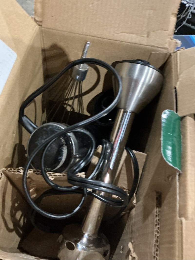Condition photo showing As Is for cuisinart csb-179 smart stick variable speed hand blender, stainless steel stainless steel variable speed