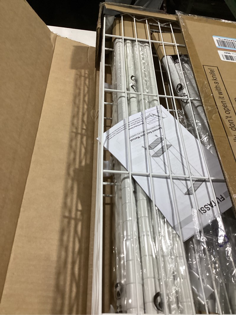 FUTASSI P6 Medium Rolling Clothes Rack Heavy Duty, Clothing Racks for Hanging Clothes, Freestanding Garment Rack with Wheels, Portable Closet Rack Max Load 370 LBS, 30''W x 14''D x 77.6''H, White White P6 Medium