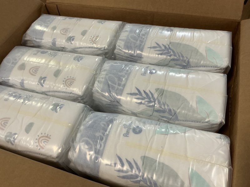 Condition photo showing New/Like New for pampers baby diapers - pure protection - size 4, 150 count, for up to 100% leakproof, premium plant-based skin protection