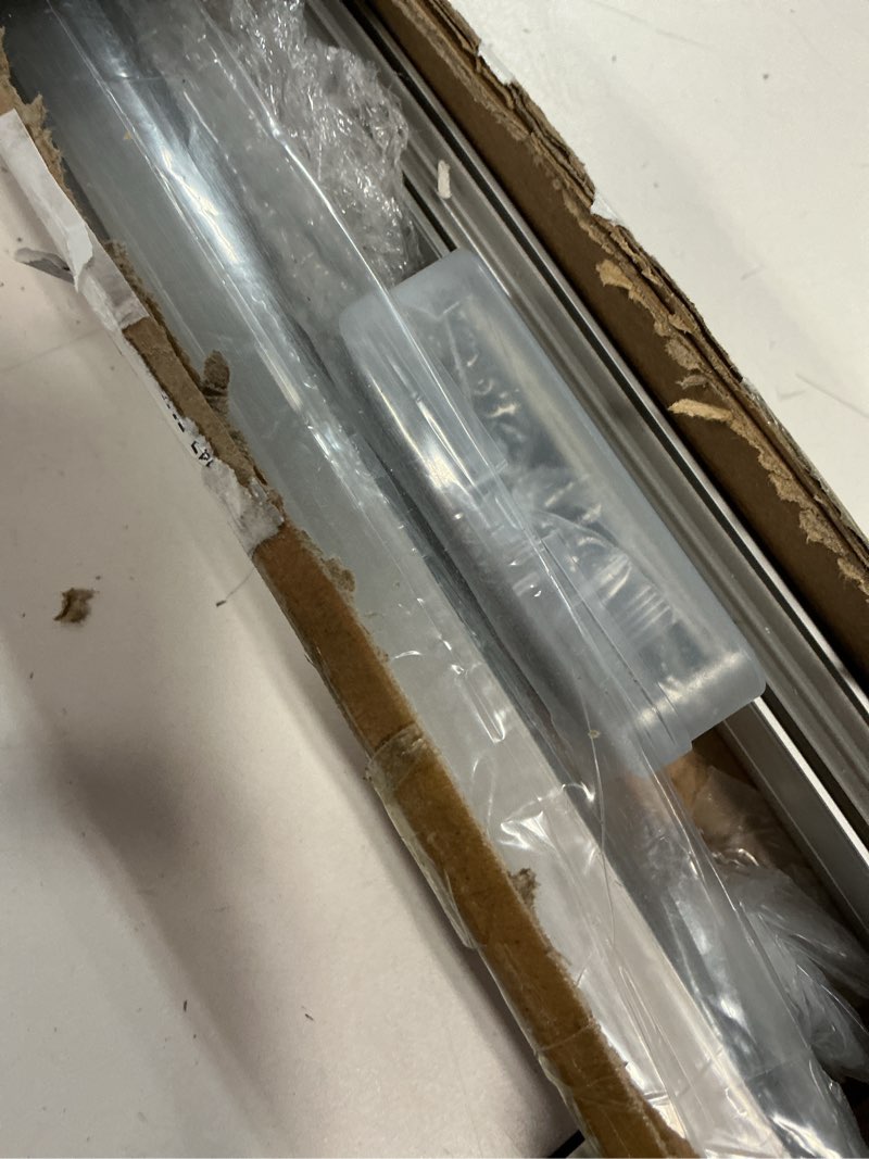 Condition photo showing Good Condition for yaocom 2 pack 36" automatic door sweep mechanical aluminum drop down auto exterior door bottom seal surface mounted, 11/20" w x 36" l x 1-3/8" h, with neoprene insert, white 11/20 w x 36 l x 1-3/8 h white 2