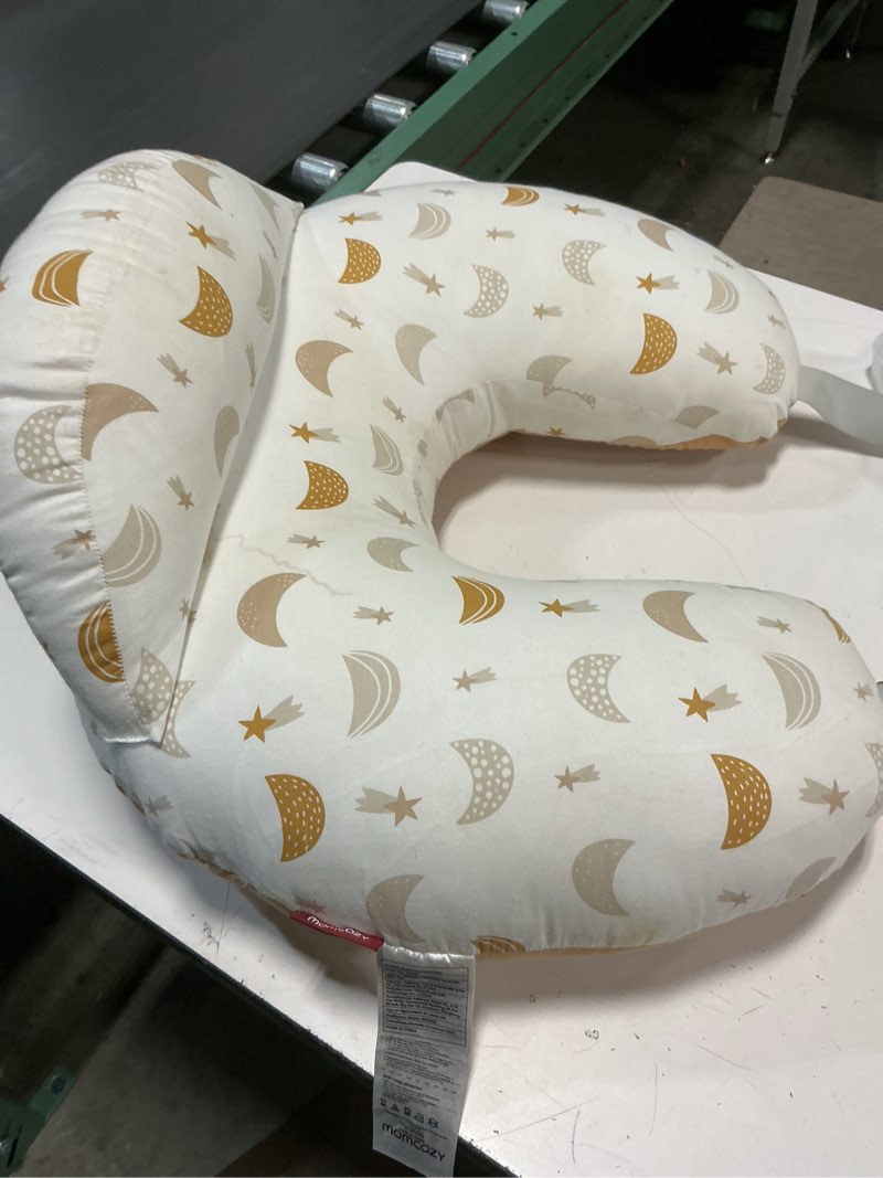 Condition photo showing As Is for Momcozy Original Standard Size Nursing Pillow - Ergonomic Breastfeeding Pillows with Security Fence for Baby-Adjustable Waist Strap and Removable Cotton Cover?Starry Sky