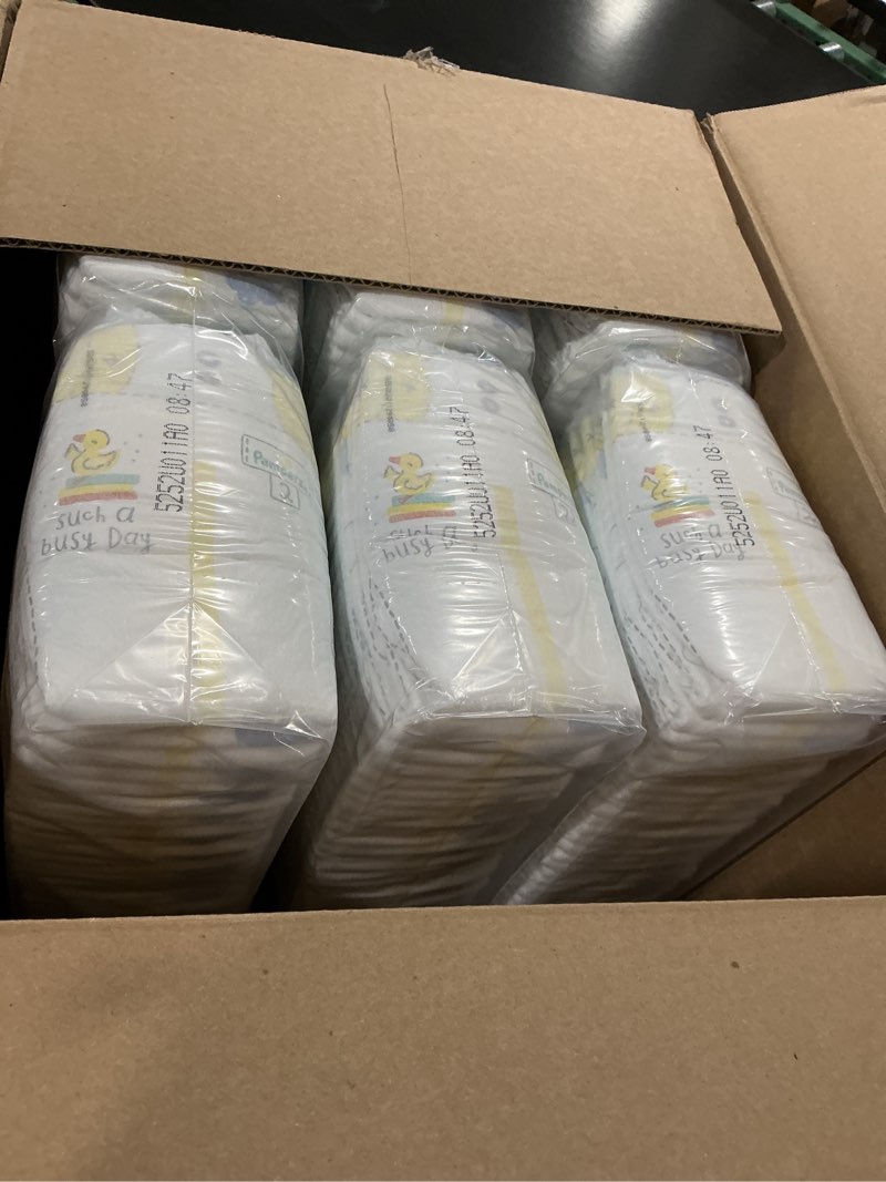Condition photo showing Good Condition for pampers swaddlers diapers, size 2 (10-22 lbs), 186 count, absorbent, keeps baby dry and comfortable, skin safe disposable baby diaper (packaging may vary) size 2 186
