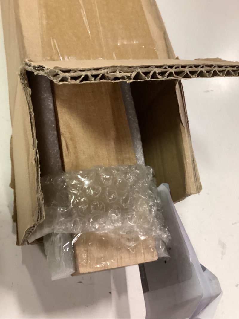 Condition photo showing Good Condition for Wooden Handrail with Black Mounting Brackets, Hand Railings for Stairs Indoor Outdoor, Sturdy Safety Wall Mount Support, Non-Slip Staircase Handrail for Home Garden Corridor, Non-Slip Grip 24inch
