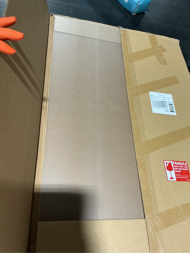 Condition photo showing As Is for calpalmy (2 pack) 1/8" thick clear acrylic sheets - 24" x 36" pre-cut plexiglass sheets for craft projects, signs, display cases, sneeze guard and more - cut with engraver, power saw or hand tools 24"x36", 1/8" thick clear 2