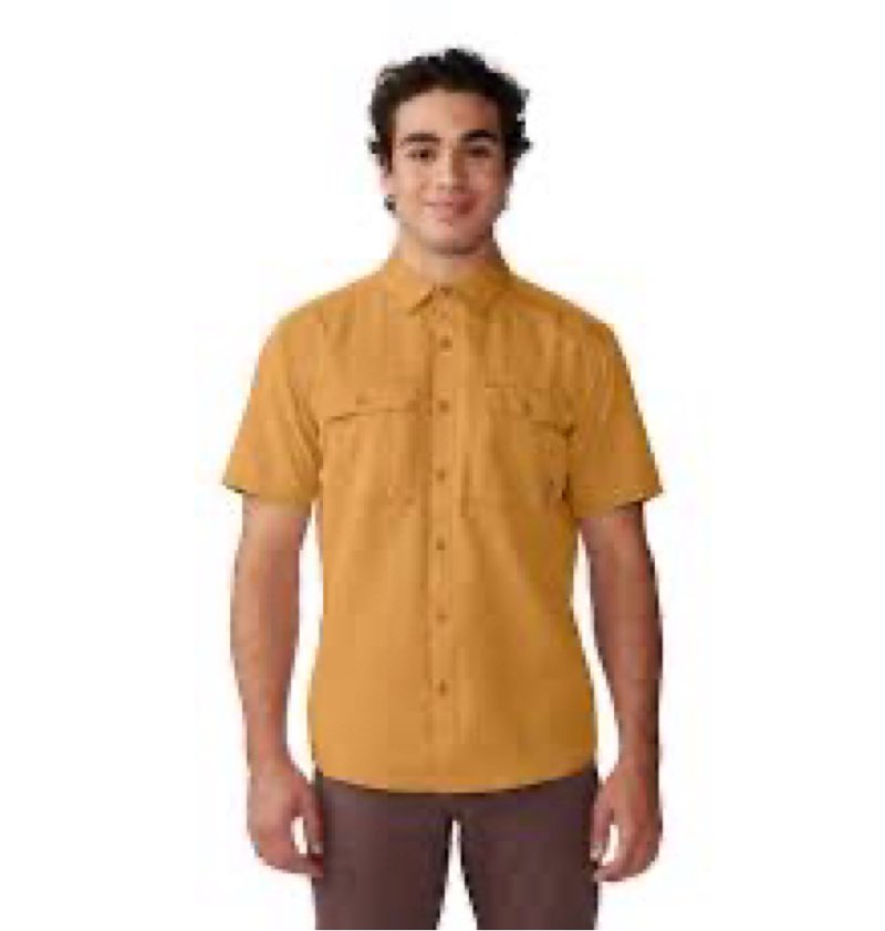 Mountain Hardwear Canyon Short Sleeve Shirt Size  3X Tall Copper Clay