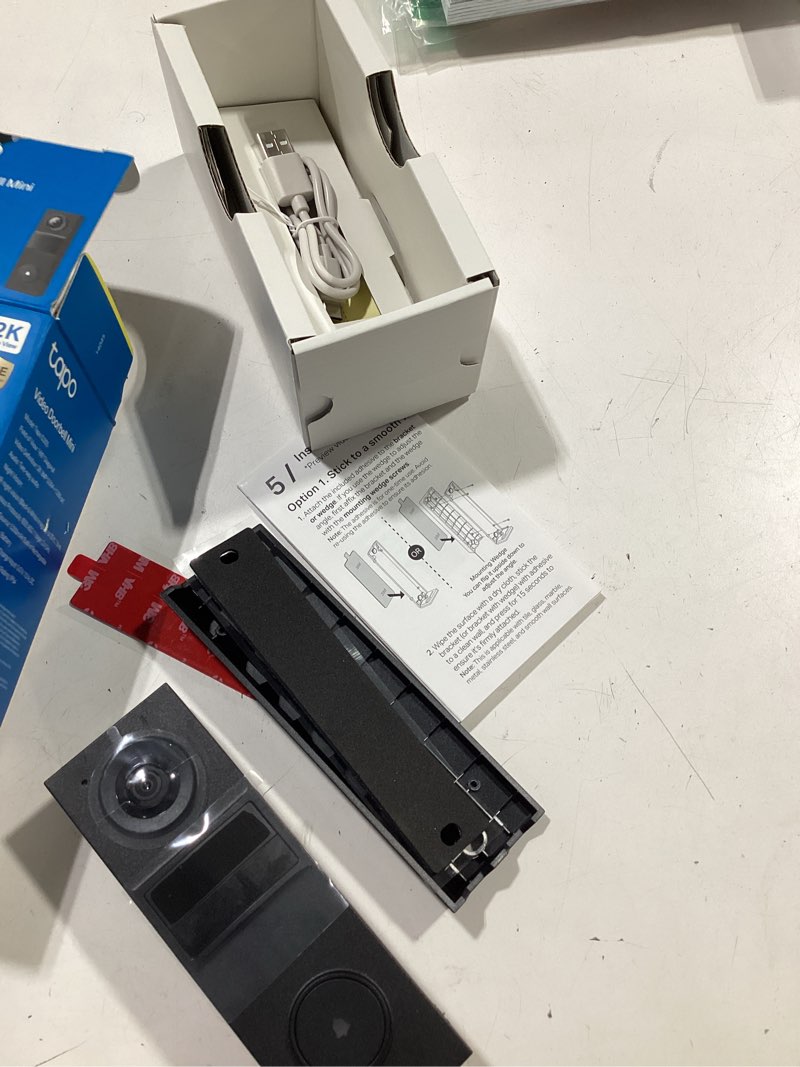 Condition photo showing Good Condition for tapo 2k wireless smart video doorbell - 160° ultra-wide view, person detection, 2-way talk, ring call, night vision, subscription-free local storage or optional cloud, d205 battery powered, doorbell only