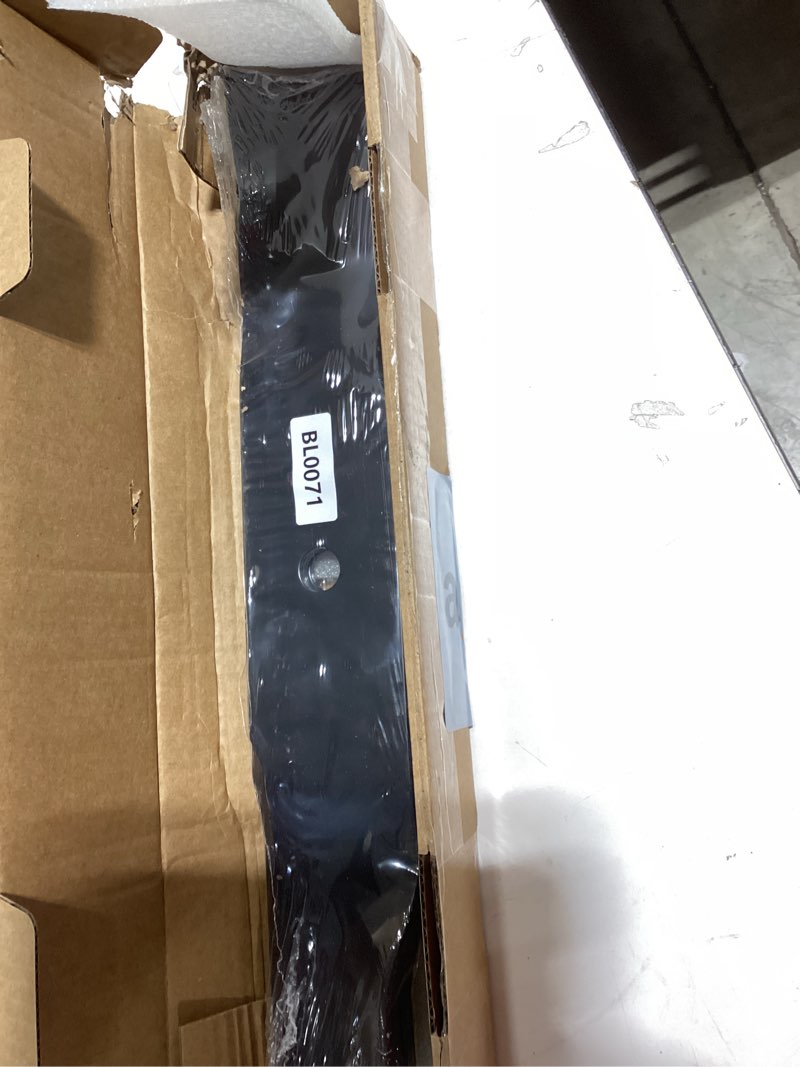 Condition photo showing As Is for 942-04416 high lift mower blades for cub cadet 54" deck gtx2154 z-force l54 lz54 s54 sx54 m54 54 inch lawn tractor replace 02005018 01005337 2005018 mower blades 3 pack