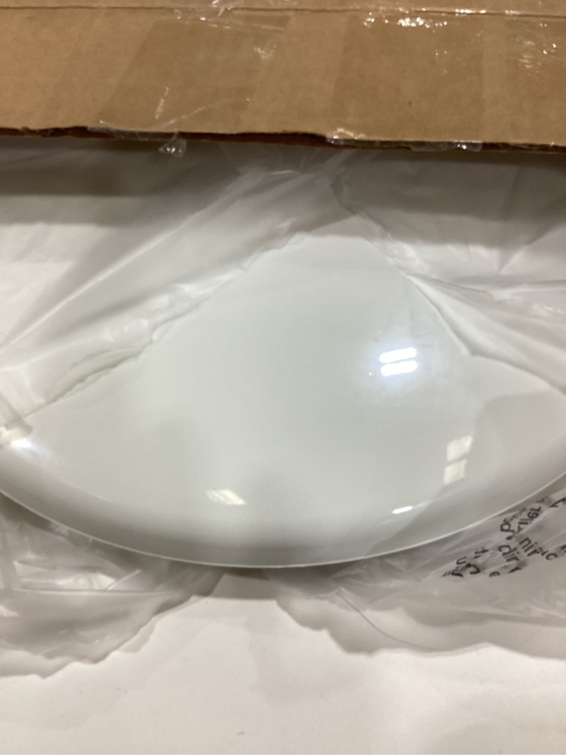Condition photo showing As Is for Mayfair Little2Big? Round Plastic Toilet Seat in White with STA-TITE? Seat Fastening System? and Whisper•Close? Hinge