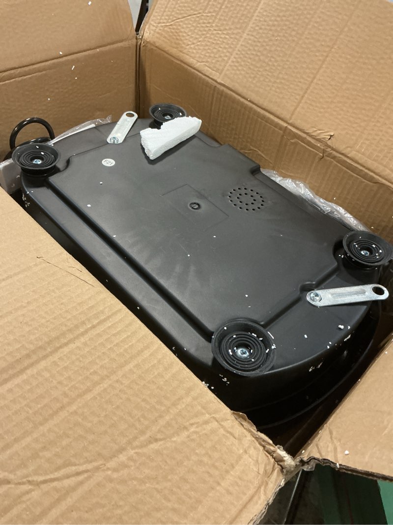 Condition photo showing As Is for AXV Vibration Plate Fitness Platform Exercise Machine Vibrating Shaking Full Body Shaker Workout Vibrate Stand Shake Board Sport Gym for Weight Loss Fat Burner for Women Men SLIM-MINI