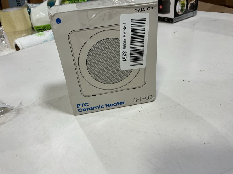 Condition photo showing Good Condition for Gaiatop Mini Space Heater, Lightweight PTC Ceramic Fast Heating 500W Energy Efficient for Indoor Use, Overheating & 45° Tip-Over Protection, Portable Desk Electric Heaters for Office Home Black