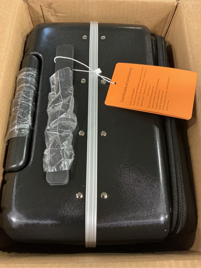 Condition photo showing Good Condition for SKYROMER 20 Inch carry on luggage 22x14x9 airline approved Hard Shell Spinner Suitcase Top Opening A