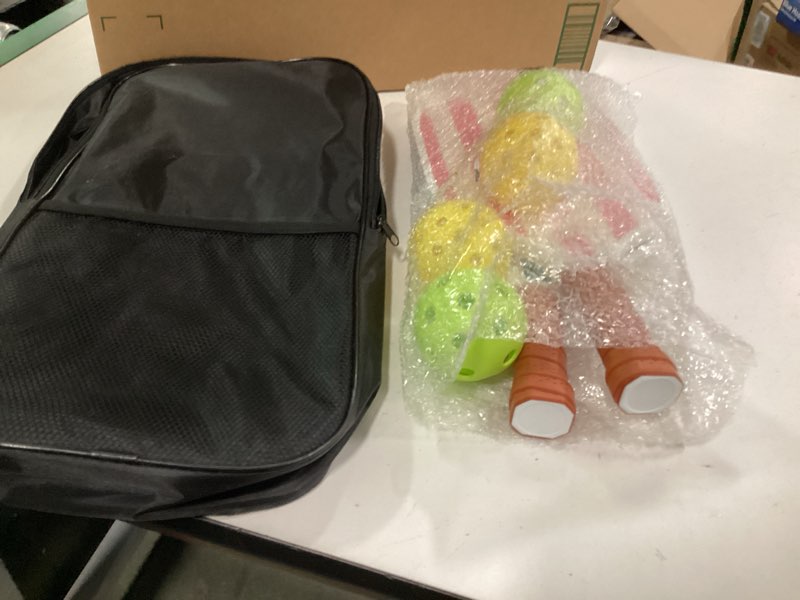 Condition photo showing Good Condition for Pickleball Paddles Set of 2/4, USAPA Approved Lightweight Fiberglass Pickleball Set with 4 Pickleballs, 1 Pickleball Sling Bag, Pickleball Gifts for Women Men Beginners & Professional