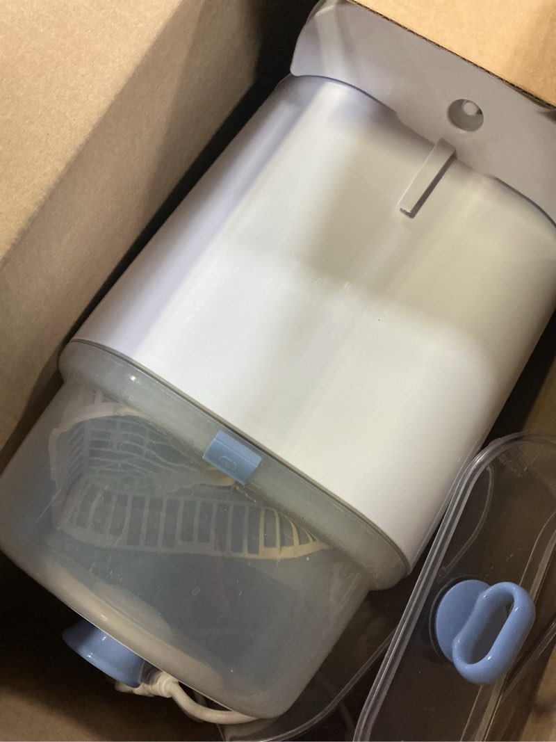 Condition photo showing As Is for momfann baby bottle washer-19 min rapid wash, sterilizer and dryer, all-in-one cleaner, bottles, pump parts & baby essentials for new parents gift, replaces hand washing blue