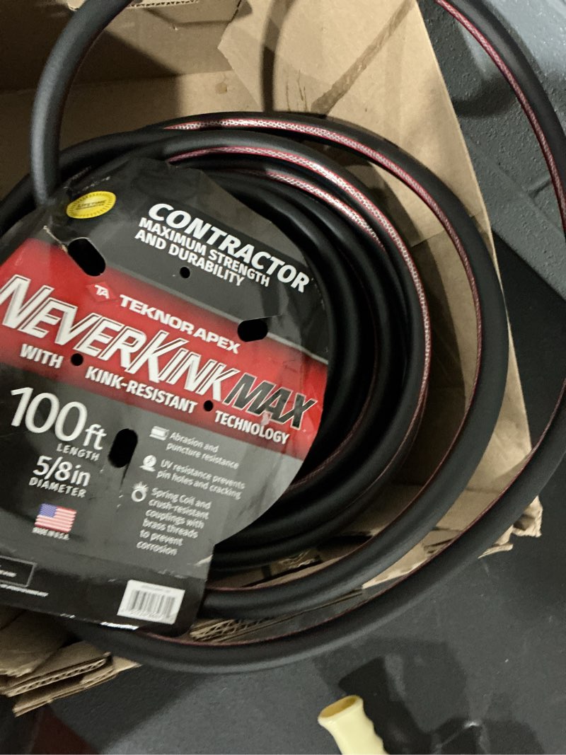 Condition photo showing Good Condition for neverkink max teknor apex 5/8-in x 100-ft contractor-duty kink free vinyl black coiled hose