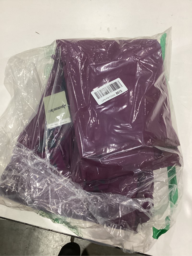 Condition photo showing New/Like New for SkiGear Women's Eco Friendly Traverse Bib Overalls Standard Large/31" Inseam Plum