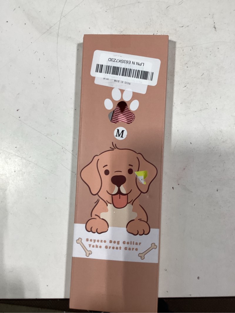 Condition photo showing New/Like New for seyezo martingale dog collar, slip martingale collar for dogs with no buckle, reflective pet trainning collar for small medium large dog, adjustable heavy duty nylon no pull slip collar, m, pink a1-pink medium(length:15-21'', width:1'')