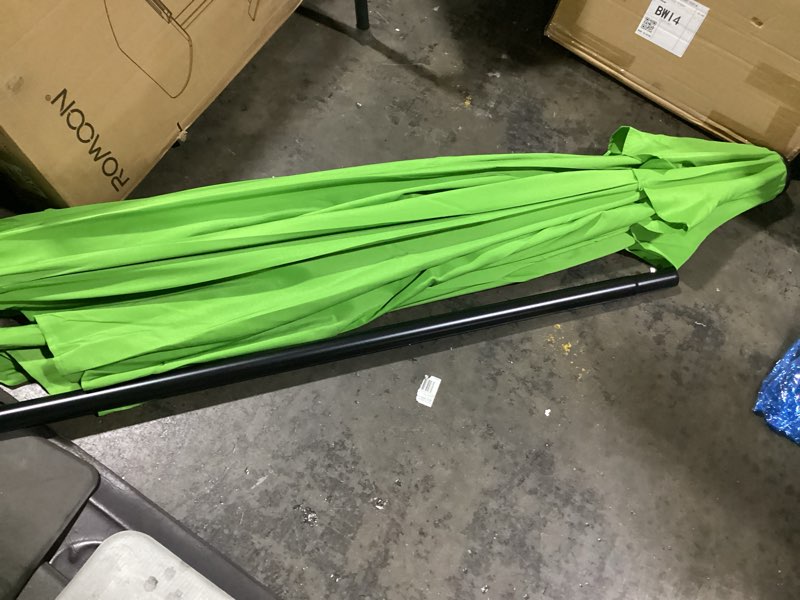 Condition photo showing Good Condition for sunnyglade 9' patio umbrella outdoor table umbrella with 8 sturdy ribs (grass green)