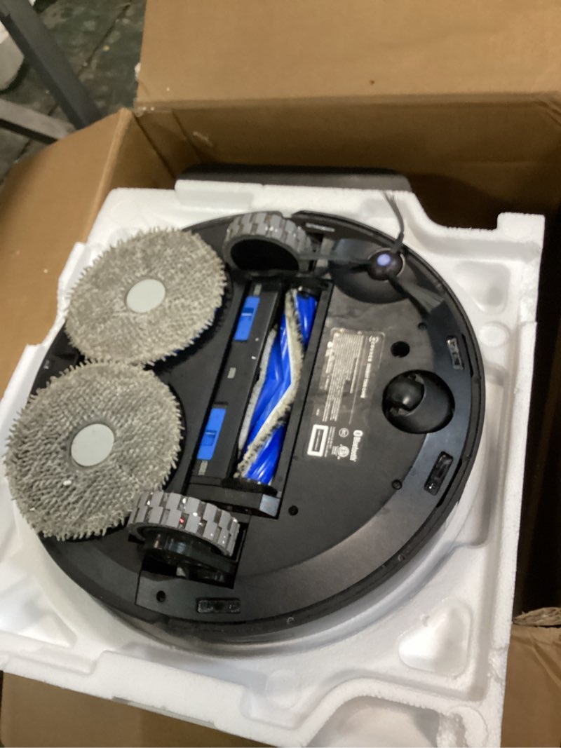 Condition photo showing As Is for ECOVACS DEEBOT T30S Care Robot Vacuum and Mop, 11000Pa, ZeroTangle Technology, TruEdge Adaptive Edge Mopping, Hot Water Washing, Self-Emptying, Self Refilling, Auto-Mop Lifting, Obstacle Avoidance