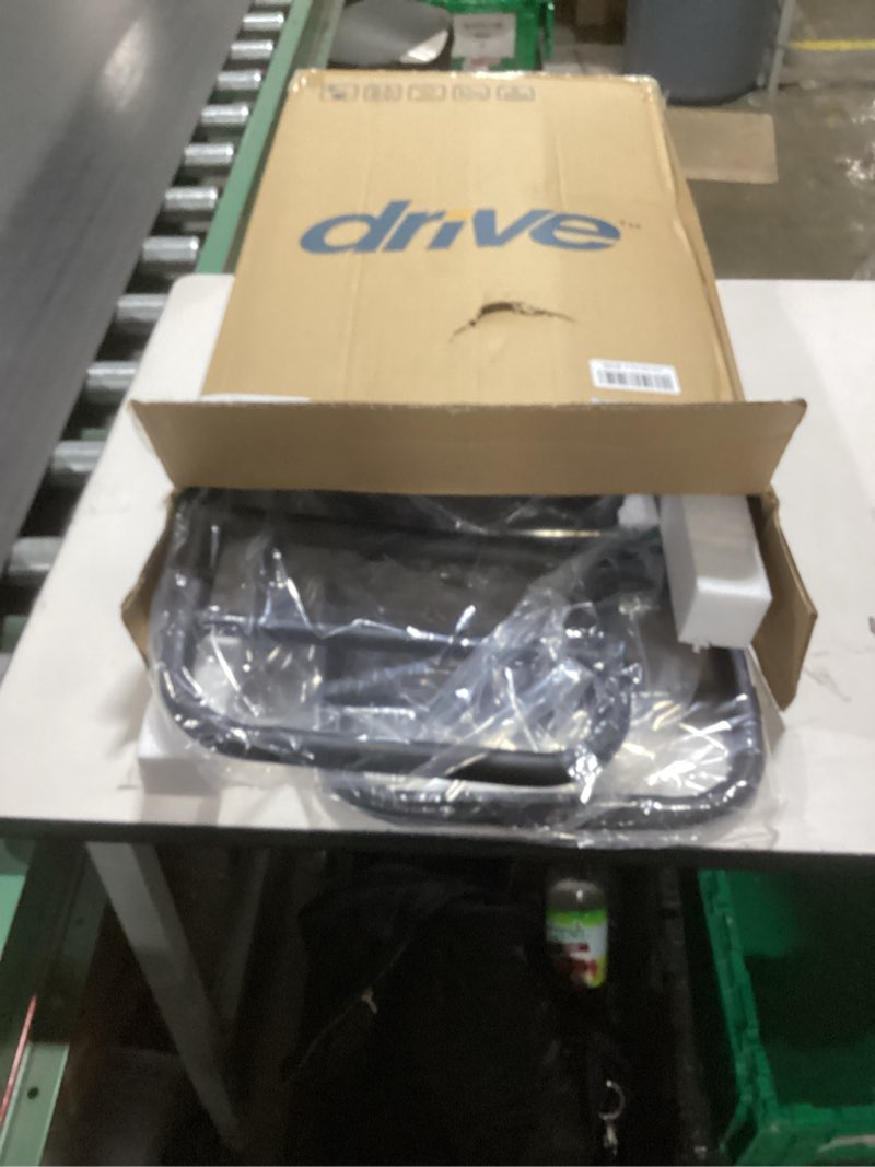 Condition photo showing New/Like New for Drive Medical No Gap Deluxe Half Length Side Alloy Steel Bed Rails with Brown Vein Finish, For Adults - 2 Count