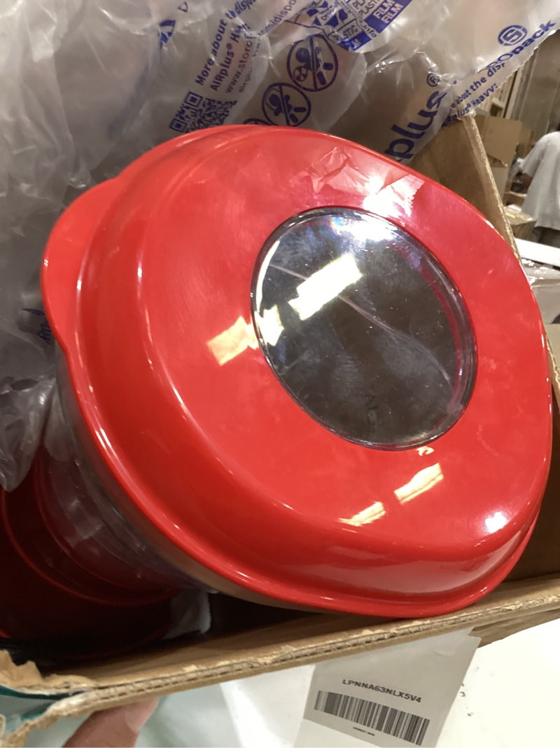 Condition photo showing As Is for nostalgia margarita machine - blender for smoothies, margaritas, daiquiris, and slushies - red - 64-ounce 64 ounce red margarita