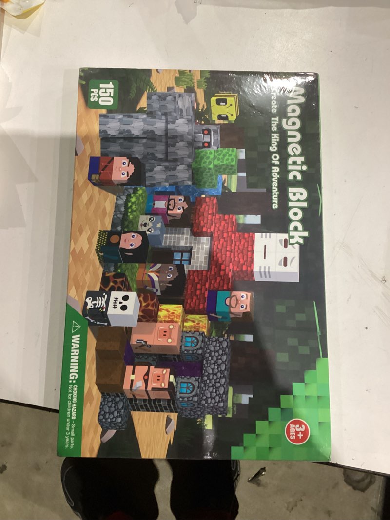 Condition photo showing New/Like New for 150PCS Magnetic Blocks, Magnet Tiles Toys for Kids, Magnetic Building Blocks Cubes, STEM Montessori Stacking Magnets for Kids, Birthday Gifts for Boys and Girls Age 3+ Years Old Adventure World