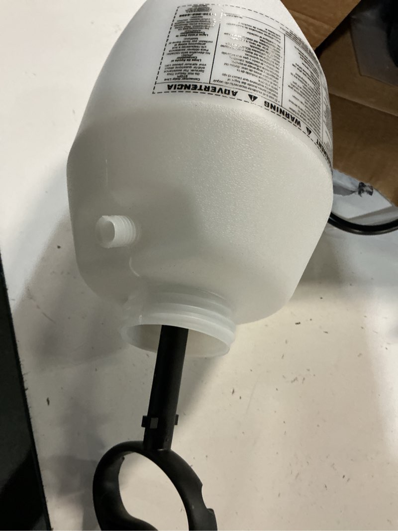 Condition photo showing As Is for project source chapin cordless portable disinfectant sprayer