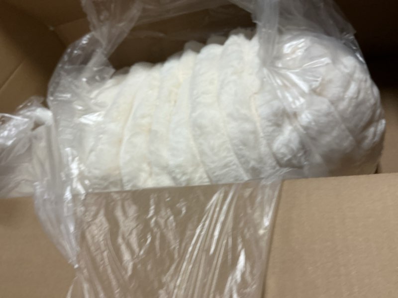 Condition photo showing Good Condition for Bedsure Sherpa Blanket Queen Size for Bed - Super Soft, Cozy Fleece Thick Warm Blanket for Winter Christmas, GentleSoft Home Room Decor, White, 90x90 Inches 02 - White Queen (90" x 90")