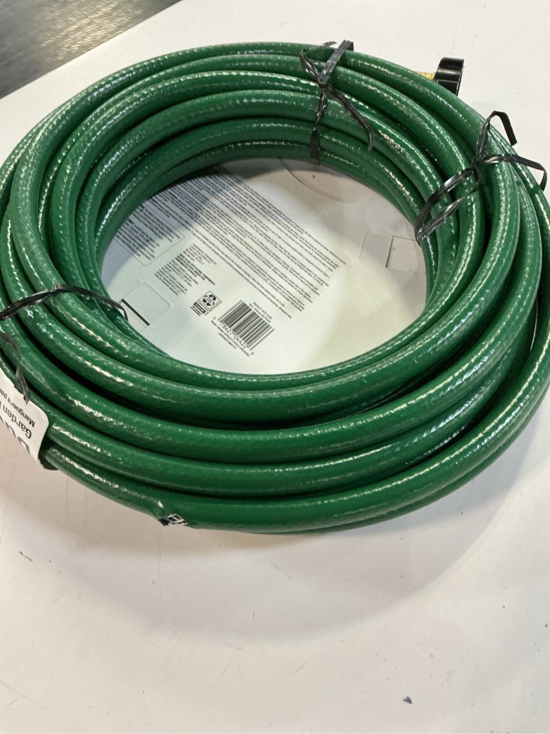 Condition photo showing As Is for project source 1/2-in x 50-ft light vinyl green hose