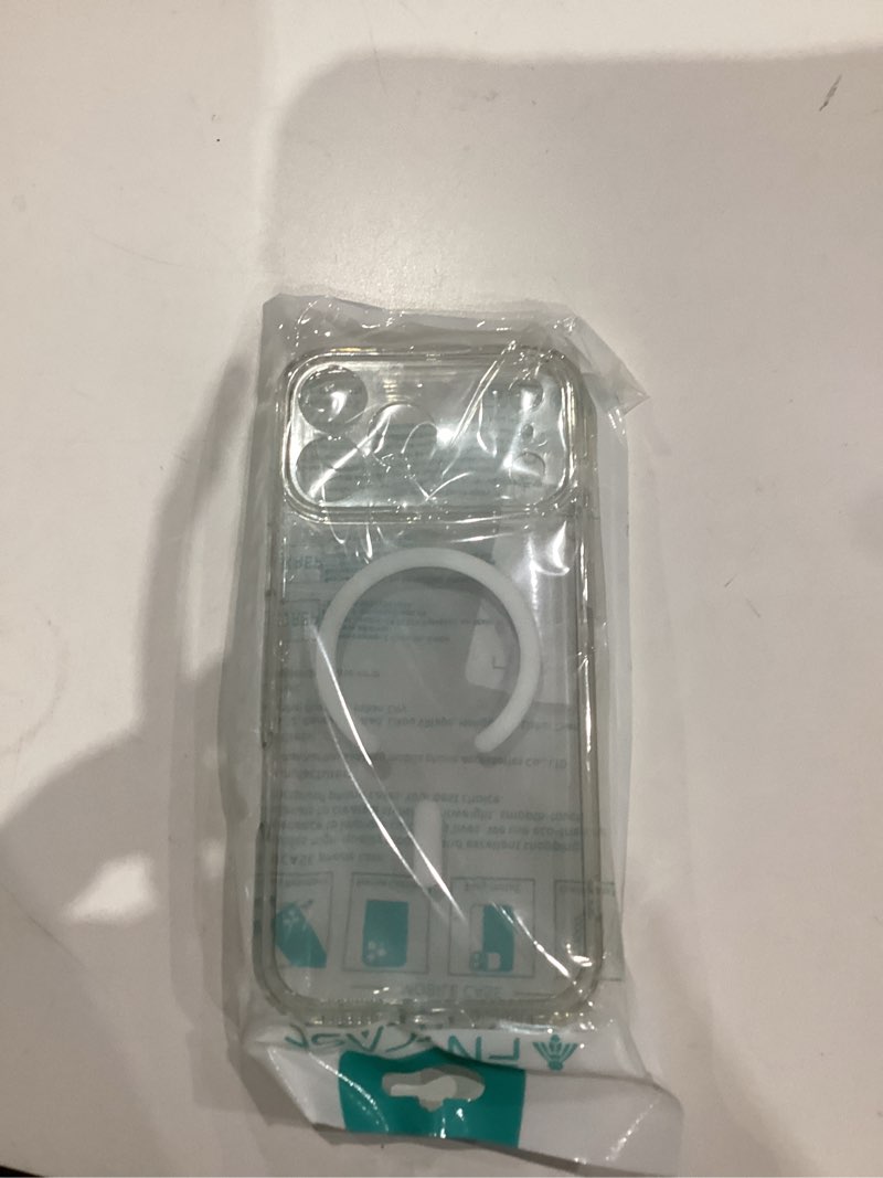 Condition photo showing New/Like New for FNTCASE for iPhone 17 Pro-Max Case: Clear Magnetic Phone Cases with Screen Protector Compatible with Magsafe Slim Anti Yellowing Rugged Shockproof Protective Transparent Cell Cover (A-Clear) for iPhone 17 Pro Max 6.9 inch A-Clear