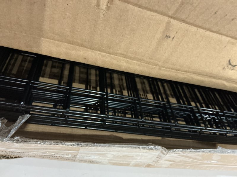 Condition photo showing Good Condition for midwest homes for pets 42-inch icrate for large breeds, 71-90 lbs, double door folding dog crate with divider panel, leak-proof tray & secure latches, portable, durable & easy to assemble 42.0"l x 28.0"w x 30.0"h black