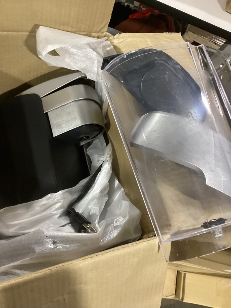 Condition photo showing As Is for Keurig K-Elite Single Serve K-Cup Pod Coffee Maker, with Strength and Temperature Control, Iced Coffee Capability, 8 to 12oz Brew Size, Programmable, Brushed Silver