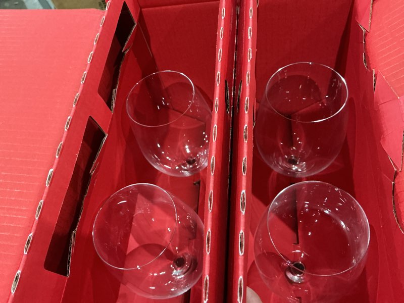 Condition photo showing New/Like New for riedel vinum cabernet/merlot - crystal glass - set of 4 - red wine glass, dishwasher safe 5416/0