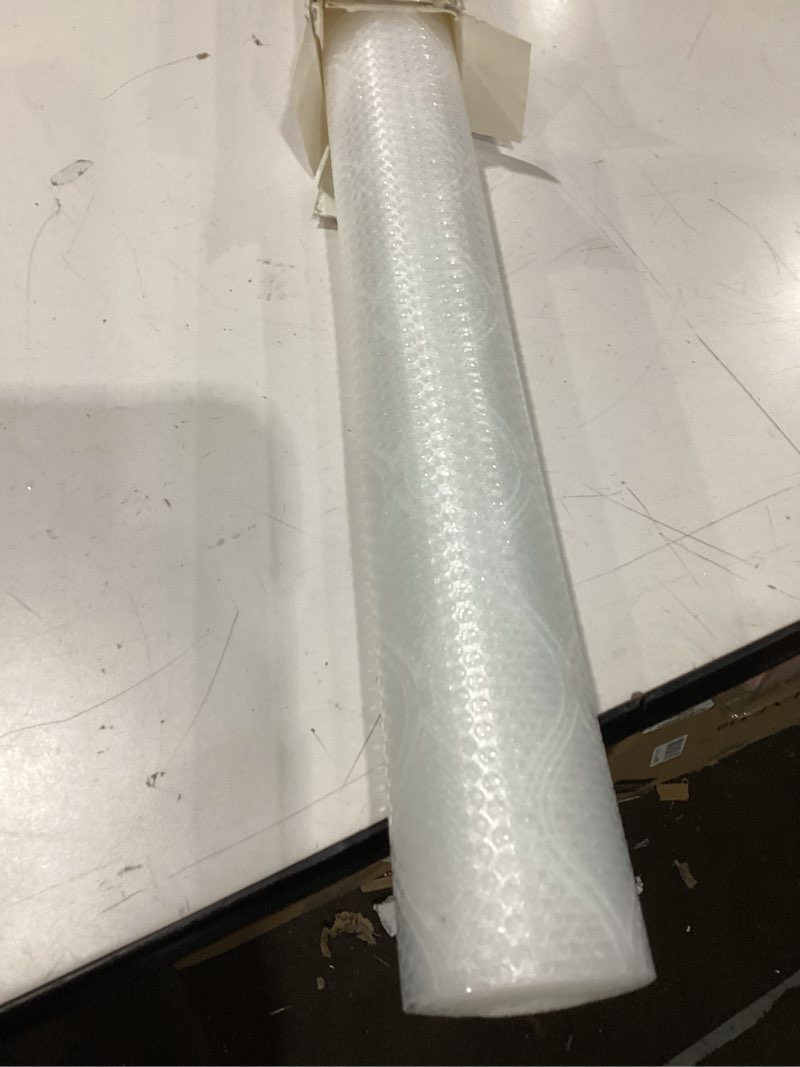 Condition photo showing As Is for cooyes shelf liner for kitchen cabinets waterproof kitchen cupboard liner plastic drawer mats eva material non adhesive fridge mats for shelves?23.6" w x 118" l? transparent white 23.6"w x 118"l