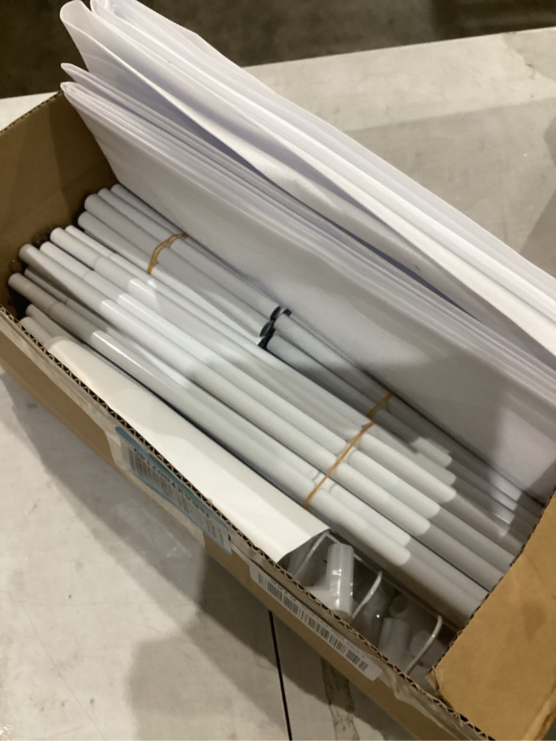 Condition photo showing New/Like New for 6 Tier Shoe Rack Storage for 24-30 Pairs Shoe and Boot, Shoe Organizer with Hook and Side Pocket Free Standing Long Shoe Shelf Tall Shoe Rack Organizer for Closet, Entryway, Dorm, White