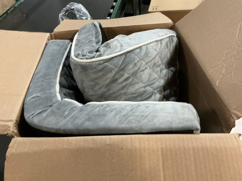 Condition photo showing New/Like New for EHEYCIGA Orthopedic XL Dog Beds for Extra Large Dogs with Removable Washable Cover for Crate, Grey, 41x27 41*27*3.5 inches Grey