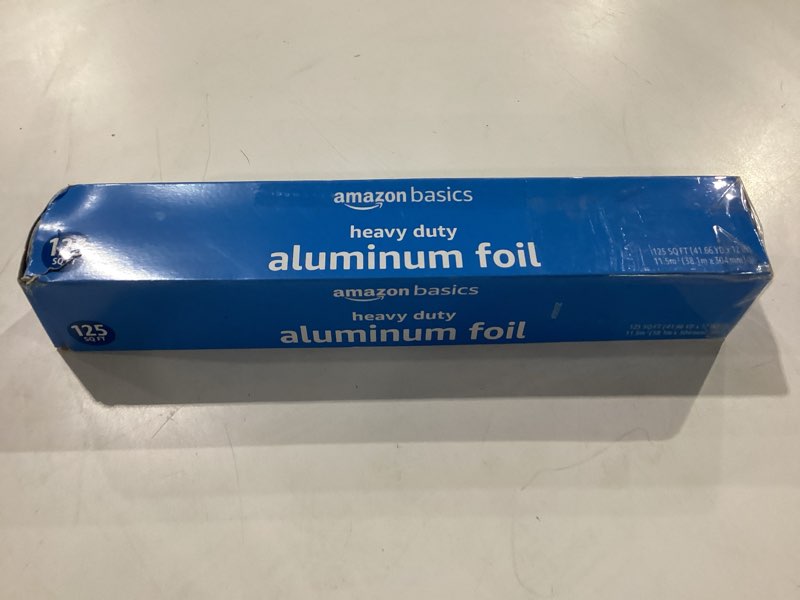 Condition photo showing New/Like New for amazon basics heavy duty aluminum foil for cooking, grilling, food storage, roasting, 125 sq ft (pack of 1)