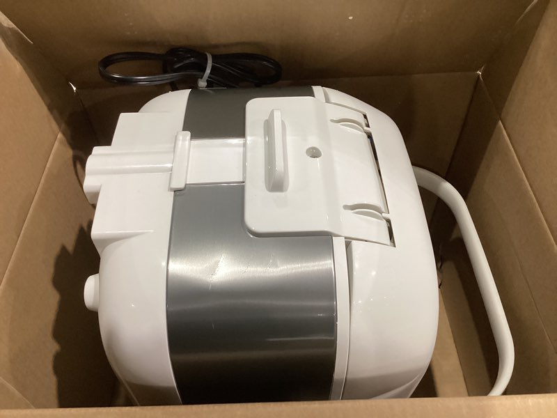 Condition photo showing As Is for TOSHIBA Induction Heating Rice Cooker - Low Carb, Low Sugar, Digital Steamer, 5.5 Cups (Uncooked), 8 Cooking Functions, 24H Timer & Auto Keep Warm, Silvery white