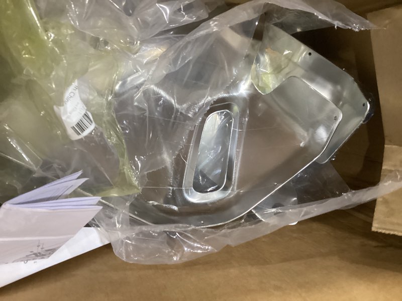 Condition photo showing As Is for for xl750 transalp xl750 transalp 2026 2025 2024 2023 new accessories motorcycle skid plate engine chassis protector exhaust guard protective cover fairing (silver)