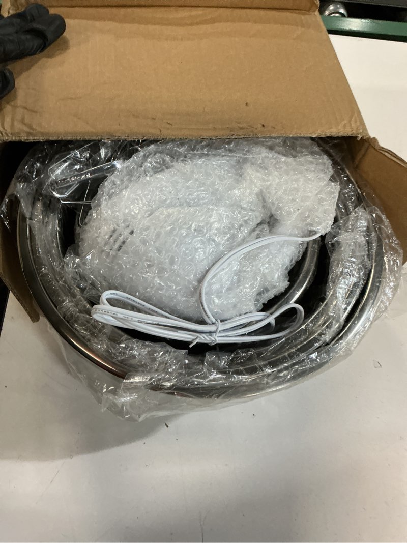 Condition photo showing Good Condition for wepsen hand mixer electric mixing bowls set, 5 speeds handheld mixer with 4 nesting stainless steel mixing bowl, measuring cups spoons 200w kitchen blender whisk beater baking supplies for beginner a-white