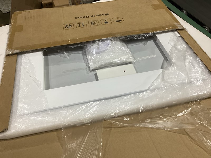 Condition photo showing Good Condition for ROLOVE 22x20 Inch Lighted Vanity Mirror, 3-Mode Touch Dimming LED Lighting, Large Makeup Mirror for Dressing Room, Tabletop or Wall-Mounted, White White 22"L x 20"W