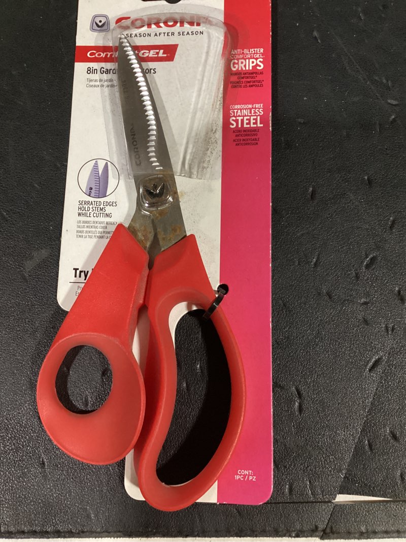 Condition photo showing As Is for corona comfortgel stainless steel garden shear