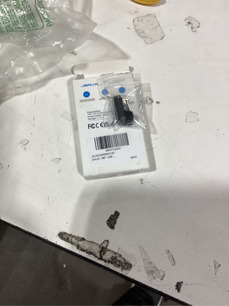 Condition photo showing Good Condition for jsaux 180° usb c male to usb c female adapter 2 pack, 180 degree type c adapter (usb 4.0 / pd 100w) compatible with steam deck, laptop, tablet, iphone 15/16, switch 2 (not for video) and more - grey cc,cc grey