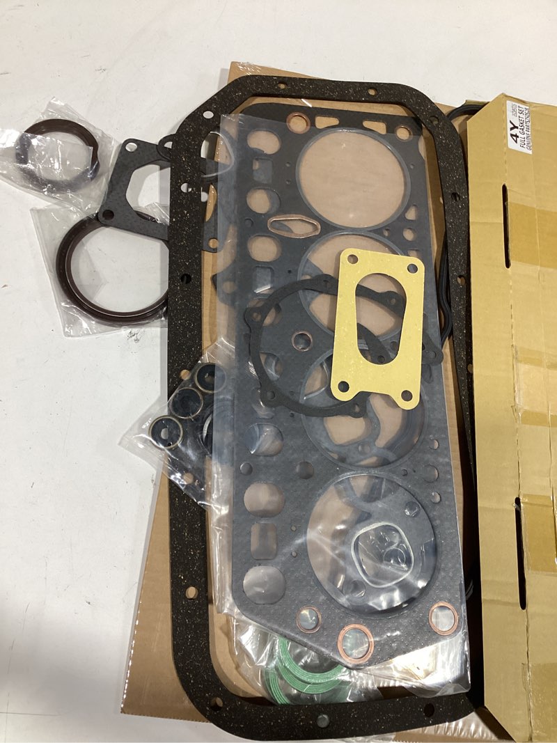 Condition photo showing Good Condition for 4y lpg engine full overhaul gasket kit for toyota 5fg28 5fg30 5fg18 5fg20 5fg25 6fg15 6fg20 6fg25 6fgcu30 6fgu20 6fgu30 7fgu15 7fgu25 7fgu30 7fgu32 8fgcu18 8fgcu30 forklift truck