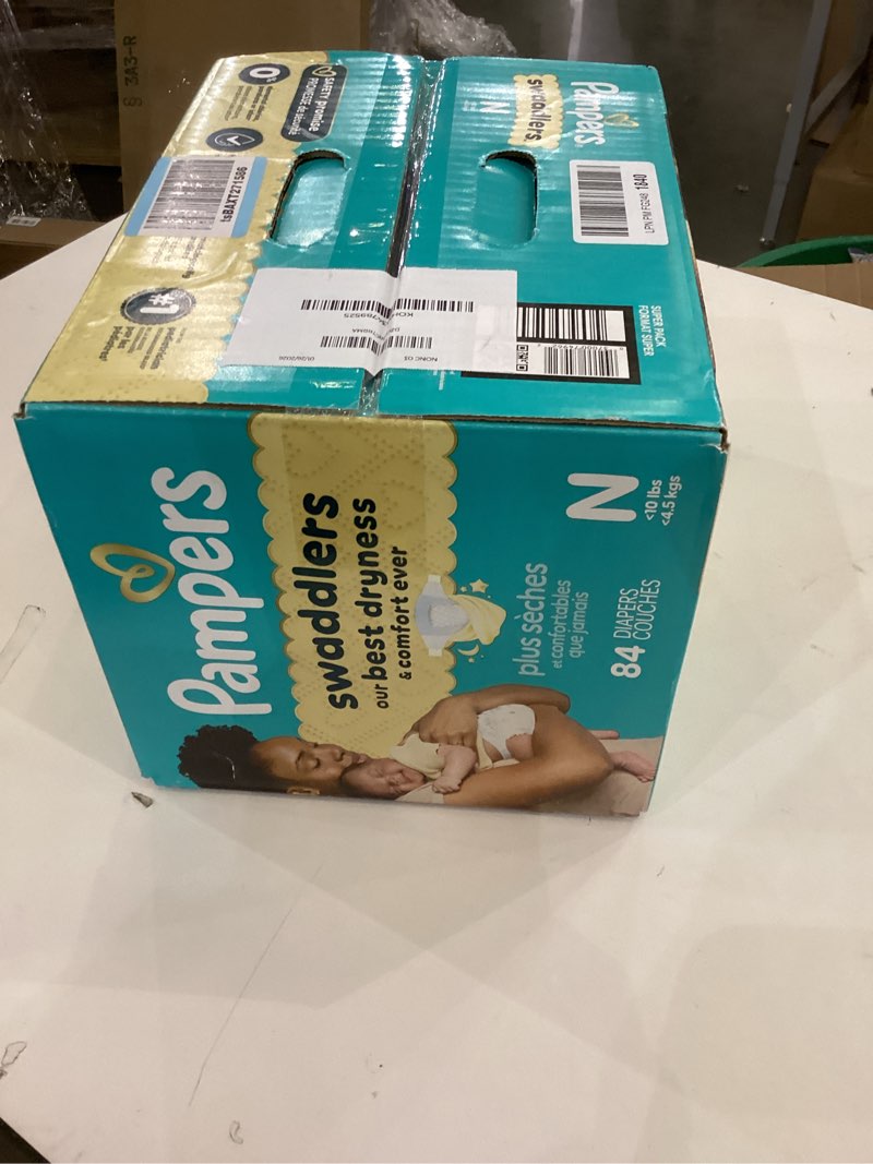 Condition photo showing New/Like New for Pampers Swaddlers Diapers, Size 0 (up to 10 lbs), 84 Count, Absorbent, Keeps Baby Dry and Comfortable, Skin Safe Disposable Baby Diaper (Packaging May Vary) Newborn 84