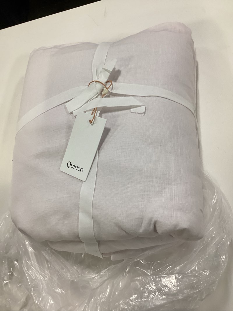 Condition photo showing New/Like New for european linen room darkening curtain - single panel, 96x84, vintage blush