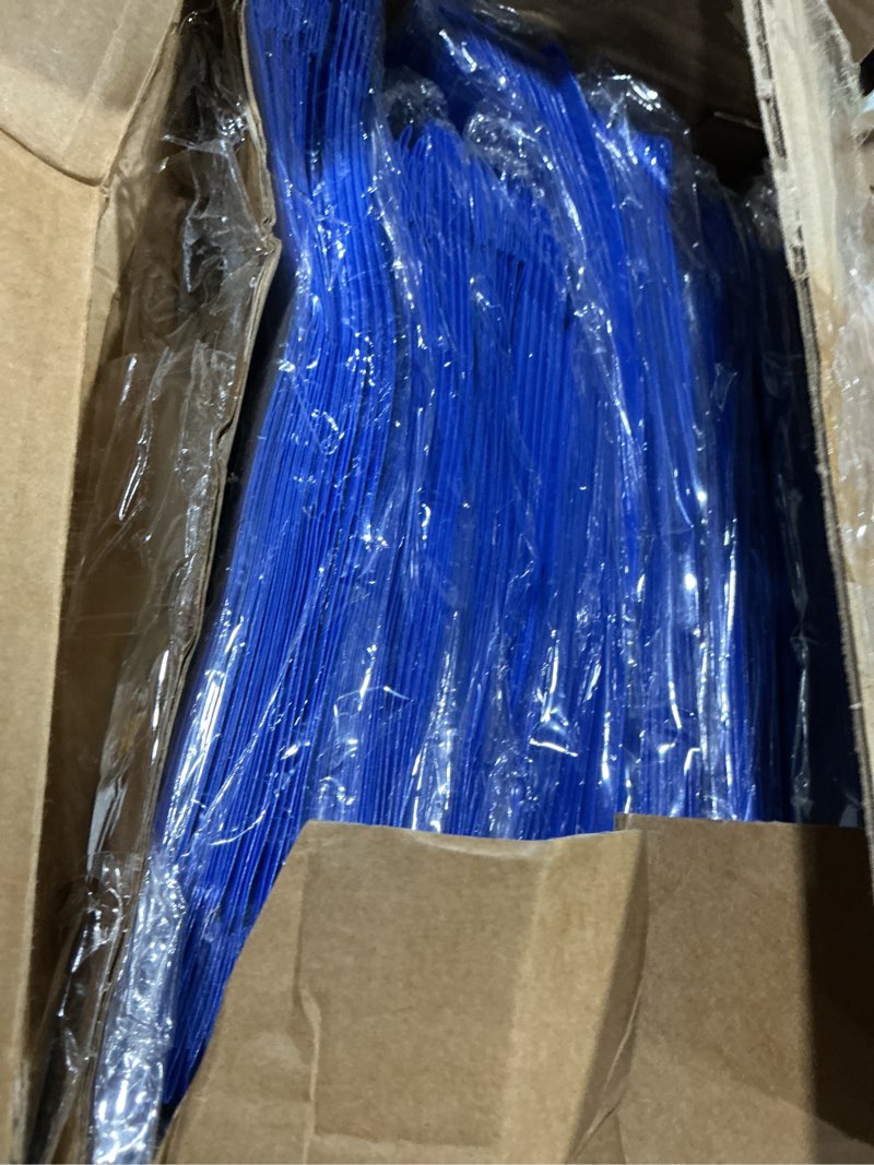 Condition photo showing Good Condition for henoyso 18 pcs plastic folder with clear front pocket and 3 prong plastic folders with card slot pocket folders with prongs for school office (blue) blue 18