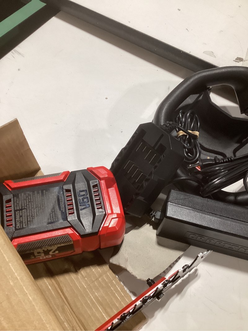 Condition photo showing New/Like New for CRAFTSMAN V60* Cordless Hedge Trimmer, 24-Inch (CMCHTS860E1) Hedge Trimmer Kit Only