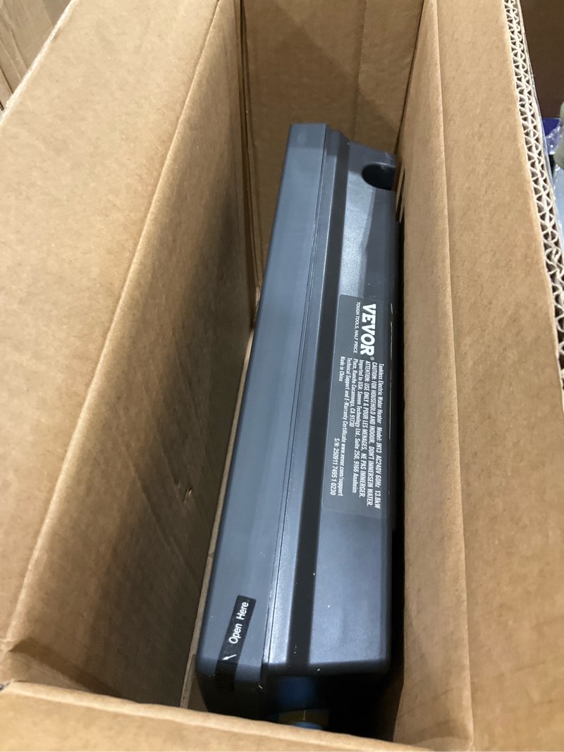 Condition photo showing As Is for VEVOR Electric Tankless Water Heater, 13.8KW Instant Hot Water Heater, Digital Temperature Display & Easy Installation & 24-Hour Water Supply, For Kitchen Bathroom Shower Mall Salon