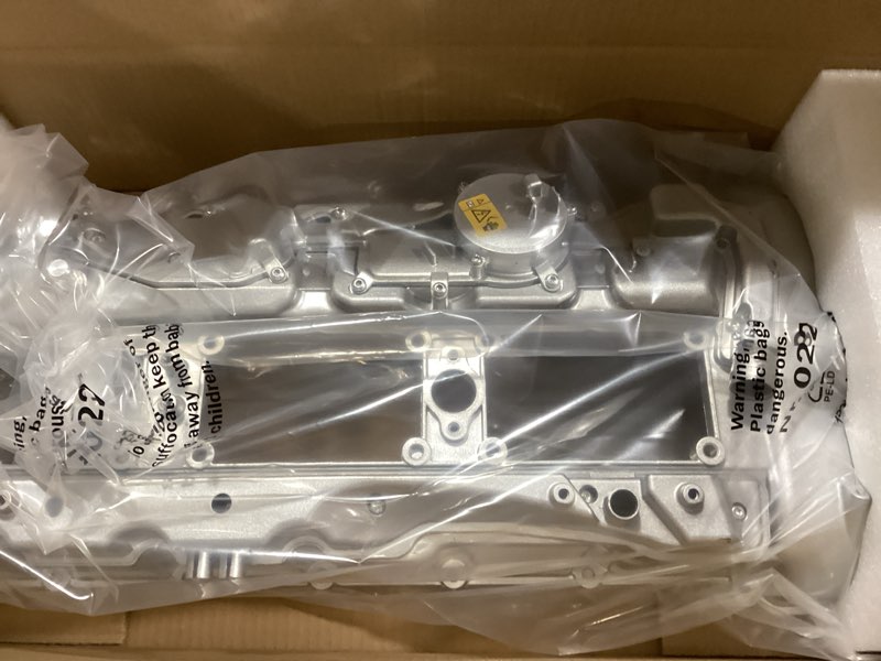 Condition photo showing Good Condition for Upgraded Aluminum N55 Engine Valve Cover Kit Compatible with 2010-2019 BMW 135i 235i 328i 335i 435i 530i 535i 640i 740i 740Li M135i M2 M235i xDrive X1 X3 X4 X5 X6, 3.0L Replace 11127570292 (Silver) Aluminum (Silver)